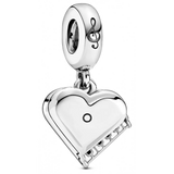 S925 Sterling Silver Heart Pendant Clavicle Chain Necklace