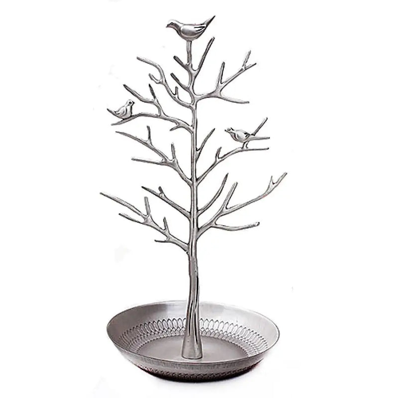 Vintage Bird Tree Stand Jewelry Earrings Necklace Ring Show Rack Holder Display