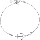 Bohemian Anchor Beads Chain Anklet for Women Summer Beach