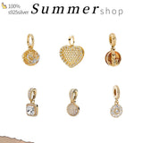 European Flower Lock Crown Clip Beads for Pando Jewelry