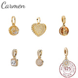 European Flower Lock Crown Clip Beads for Pandora Jewelry Making