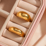 Minimalist Stainless Steel Bold Rings for Women