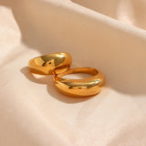 Minimalist Stainless Steel Bold Rings for Women