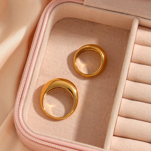 Minimalist Stainless Steel Bold Rings for Women