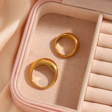 Minimalist Stainless Steel Bold Rings for Women