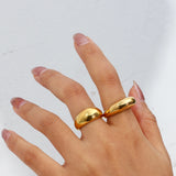 Minimalist Stainless Steel Bold Rings for Women