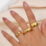 Minimalist Stainless Steel Bold Rings for Women