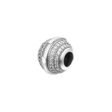 925 Sterling Silver CZ & Logo Beads for Jewelry Making Berloques