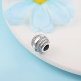 925 Sterling Silver CZ & Logo Beads for Jewelry Making Berloques