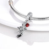 Anime Character Silver Charm Bracelet DIY Jewelry