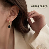 French Retro Zircon Earrings For Woman