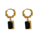 French Retro Zircon Earrings For Woman