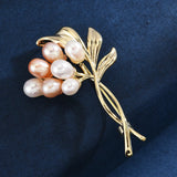 Freshwater Pearl Bouquet Brooch Pin Wedding Jewelry Christmas Broche