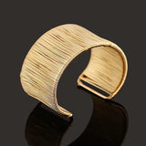 Silver Charm Bracelet Bangle Wide Opening Jewelry for Women