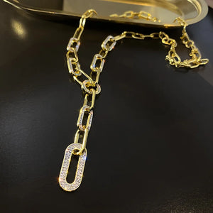 Goth Pendant Necklaces Punk Thick Chain Charm Necklace For Women Accessories