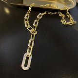 Goth Pendant Necklaces Punk Thick Chain Charm Necklace For Women Accessories