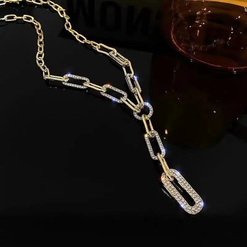 Goth Pendant Necklaces Punk Thick Chain Charm Necklace For Women Accessories