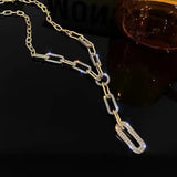Goth Pendant Necklaces Punk Thick Chain Charm Necklace For Women Accessories