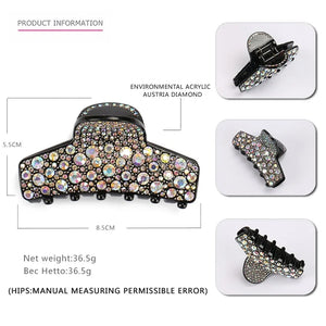 Acrylic Rhinestone Hair Claw for Women