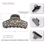 Acrylic Rhinestone Hair Claw for Women