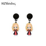 Hocus Pocus Bad Witch Epoxy Dangle Earrings