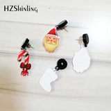 Hocus Pocus Bad Witch Epoxy Dangle Earrings