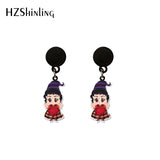 Hocus Pocus Bad Witch Epoxy Dangle Earrings