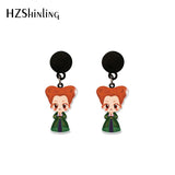 Hocus Pocus Bad Witch Epoxy Dangle Earrings