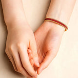 14KGF Spinel Stone Bangle Wire Wrap Cuff Bracelet
