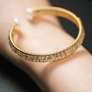 Moonstone Beads Braided Bracelet for Women
