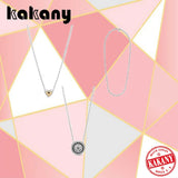 S925 Sterling Silver Heart Snake Chain Necklace