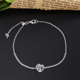 925 Silver Heart Family Tree Bracelet Party DIY Jewelry Gift