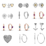 925 Sterling Silver pan Earrings for Wedding Party