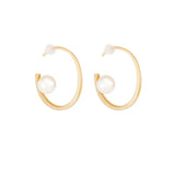 Exaggerated Circle Earrings Female Golden Temperament