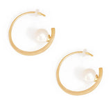 Exaggerated Circle Earrings Female Golden Temperament