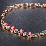 Pigeon Blood Red Tourmaline Gemstone Bracelet