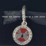 S925 Sterling Silver Spider Pattern Pendant Beads for Bracelet Making