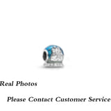 925 Sterling Silver Snowflake & Shadow Charm, DIY Jewelry Gift