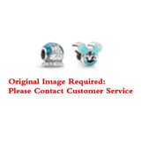 925 Sterling Silver Snowflake & Shadow Charm, DIY Jewelry Gift