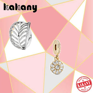 S925 Sterling Silver Flower Pendant Ring for Women