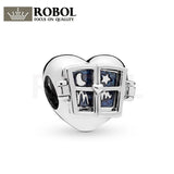 925 Silver Window Heart Pendant