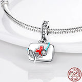 925 Silver Zircon First Aid Kit 3mm Bracelet&Bangle DIY Jewelry