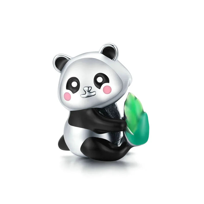 Rabbit Unicorn Panda Donut Girl Beads Silver 925 Bracelet