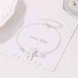 Personality Beach Dragonfly Anklet Pearl Foot Ornament