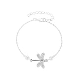 Personality Beach Dragonfly Anklet Pearl Foot Ornament