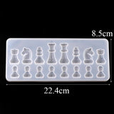International Chess Shape Silicone Resin Mold for Jewelry