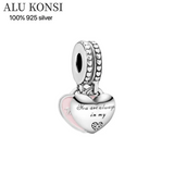 Real 925 Sterling Silver Pan Beads for Women DIY Jewelry