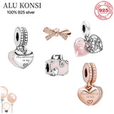 Real 925 Sterling Silver Pan Beads for Women DIY Jewelry