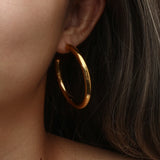 Women's Hypoallergenic Stainless Steel Hoop Earrings