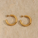 Women's Hypoallergenic Stainless Steel Hoop Earrings